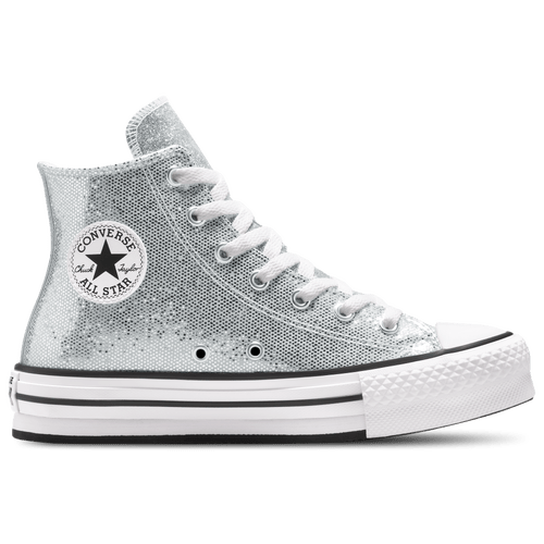Converse Girls Chuck Taylor All Star EVA Lift Hi Girls Grade School Basketball Shoes White