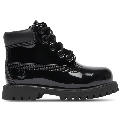 Timberland Boys Premium 6 Waterproof Patent Leather Boots - Boys Toddler - Black / Black