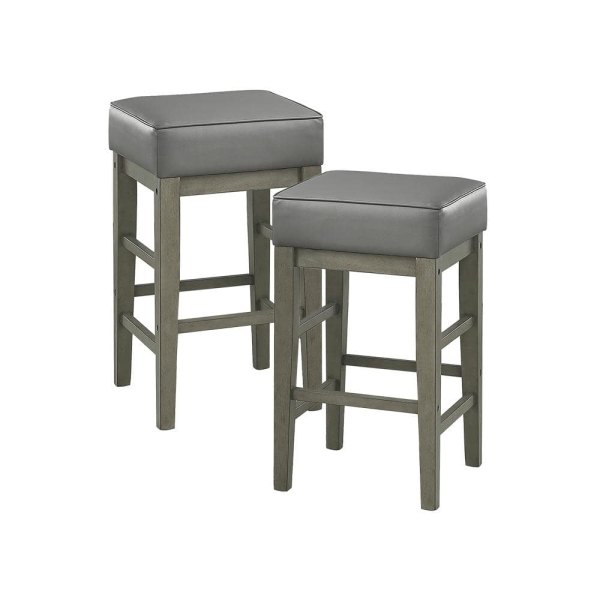 in. Finish Wood Counter with Seat (Set of 2)
