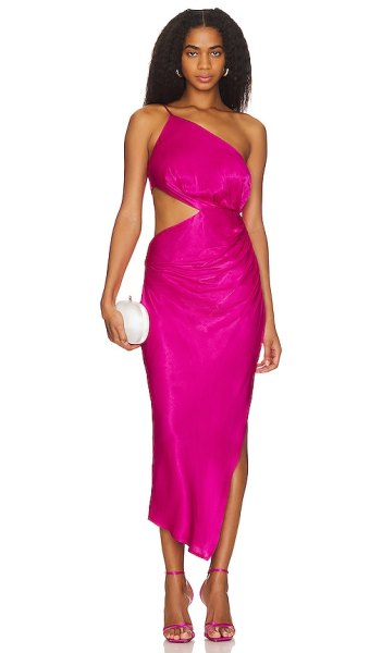 ASTR the Label Martina Dress in Fuchsia