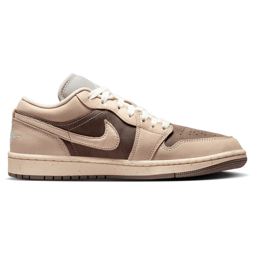 Jordan Womens AJ 1 Low SE - Basketball Shoes - Enigma Stone / Oatmeal / Pale Ivory