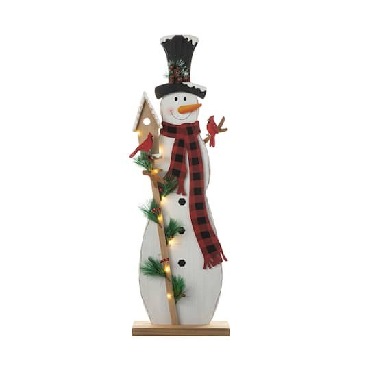 Glitzhome Lighted Wooden Porch Dcor | Michaels