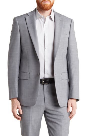 Calvin Klein Medium Grey Slim Stretch Suit at Nordstrom Rack, Size