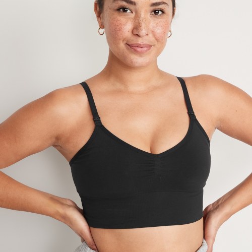 Maternity High Support Hands-Free Pumping Bra