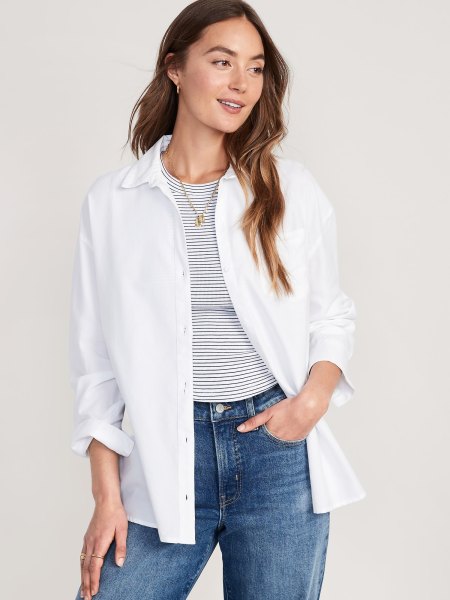 Oversized Button-Down Shirt