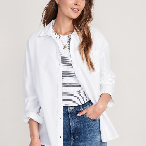 Oversized Button-Down Shirt