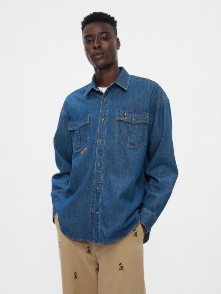 Gap Disney Denim Western Shirt