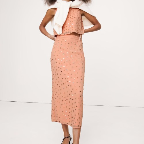 Chiffon Midi Skirt