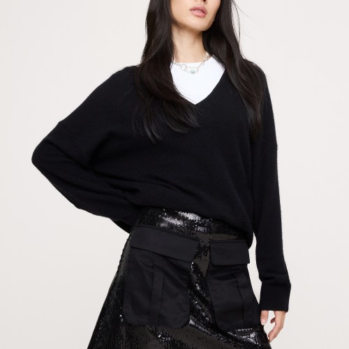 Sequin Ponte Mini Skirt