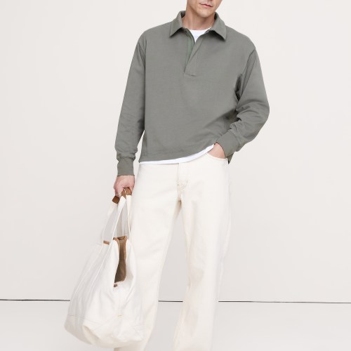 Cotton Quarter-Zip Sweatshirt