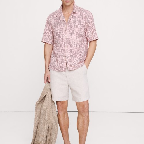 Relaxed-Fit Seersucker Resort Shirt