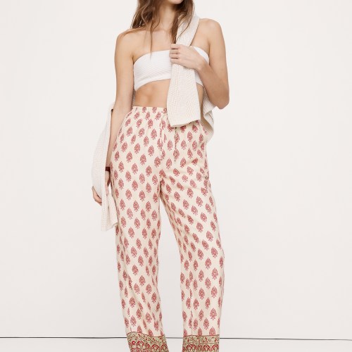 The Getaway Straight-Leg Pull-On Pant in Linen