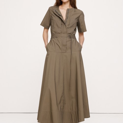 Cotton Poplin Shirt Dress