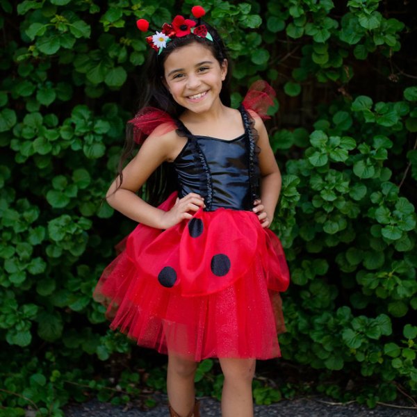 Ladybug Dress & Headband - Size 3-4 - - Fat Brain Toys