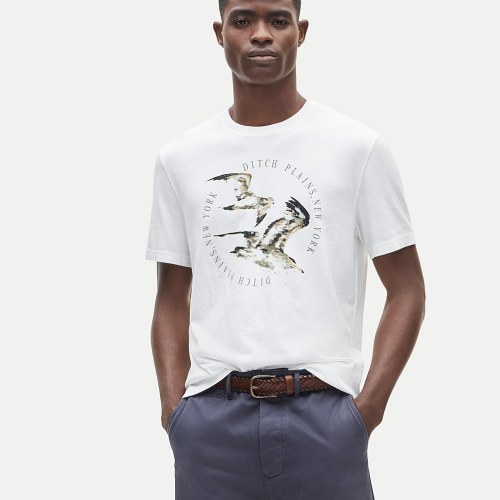 Tall vintage-wash cotton pocket T-shirt
