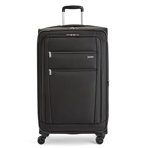 Protocol Explorer 2.0 28 Inch Softside Expandable Checked Spinner Luggage, One Size, Black