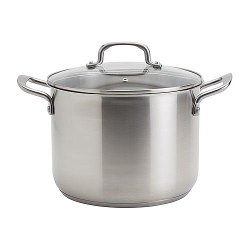 Stainless Steel 8-qt. Stockpot, One