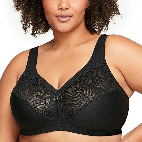 Glamorise Womens Seamless High Support Sports Wireless Sports Bra 1006, Gray