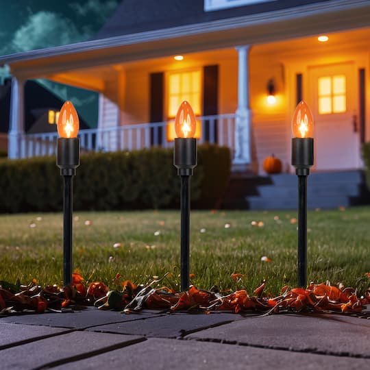 10ct. C9 Bulb Halloween Pathway Markers By Northlight | 10 ft | Michaels
