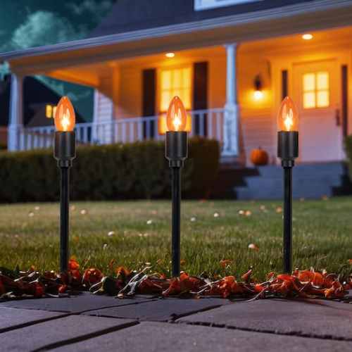 10ct. C9 Bulb Halloween Pathway Markers By Northlight | 10 ft | Michaels