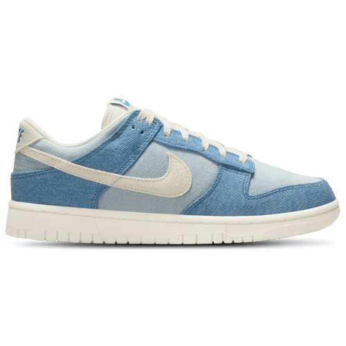 Nike Womens Dunk Low Running Shoes Pale Ivory Blue