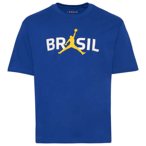 Jordan Mens Brazil Brasil Short Sleeve T-Shirt - - Old Royal / Old Royal