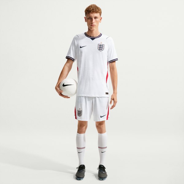 England 2026 Match Home Nike Mens Aero-FIT Soccer Authentic Shorts in White | IB5236-100