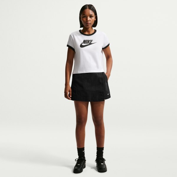 Womens Nike Sportswear Essential Woven Skort in Black | HM6979-010