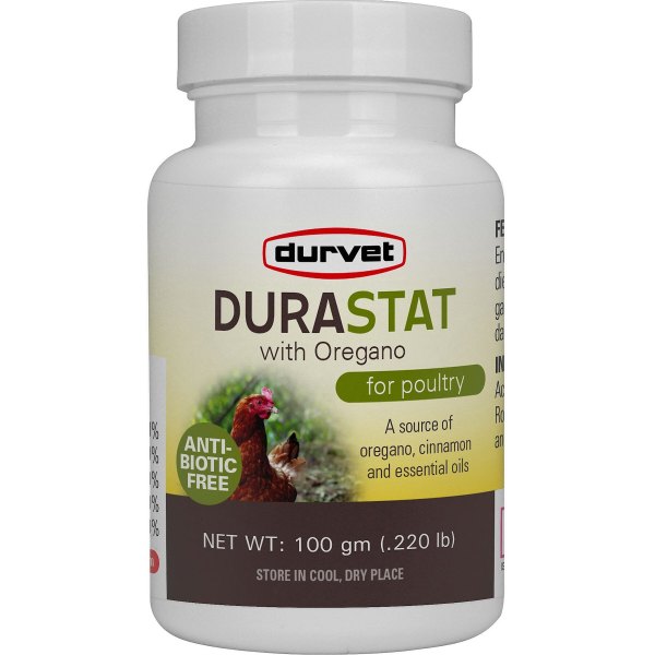 Durvet Durastat Oregano Poultry Supplement, 100-g bottle