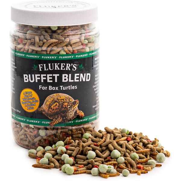Flukers Box Turtle Buffet Blend Reptile Food, 11.5-oz bag