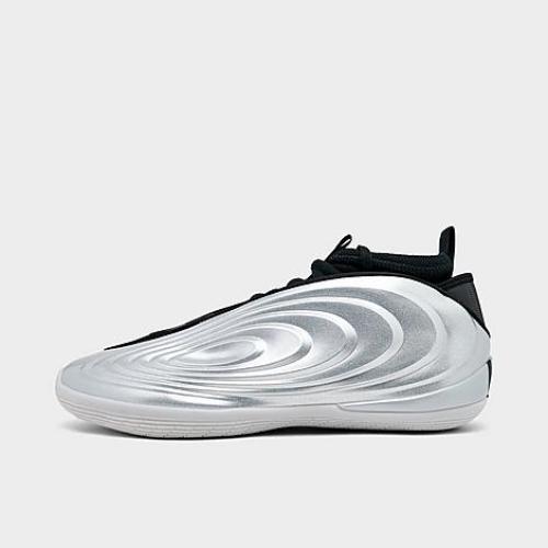 adidas Little Kids Anthony Edwards 2 Basketball Shoes in Haze Coral/Bliss Lilac/Zero Metallic