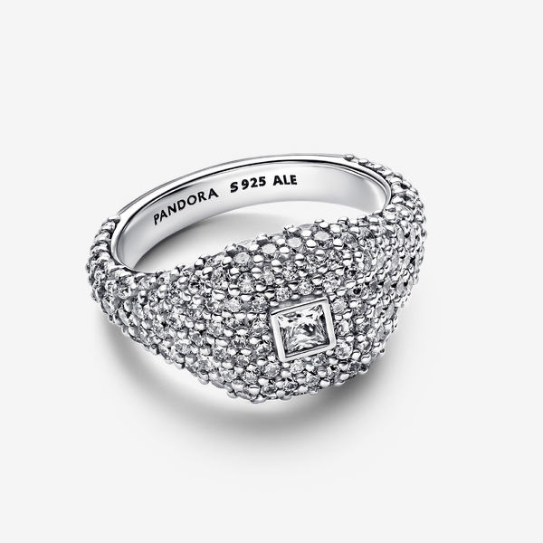 Pandora Pav Square Cocktail Ring