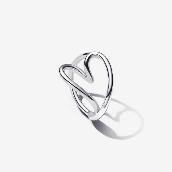 Pandora Organically Shaped Heart Ring