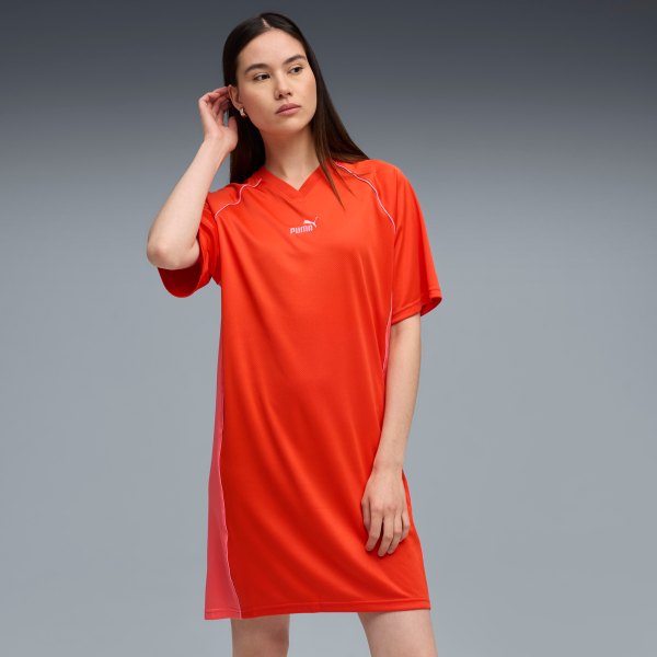 PUMA Essentials Animal Print Womens Jersey Dress in Size M