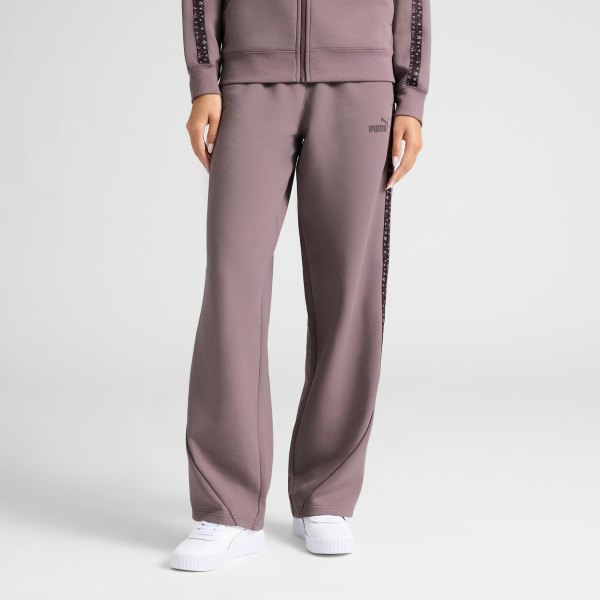 PUMA Essentials Animal Print Womens Straight Leg Pants