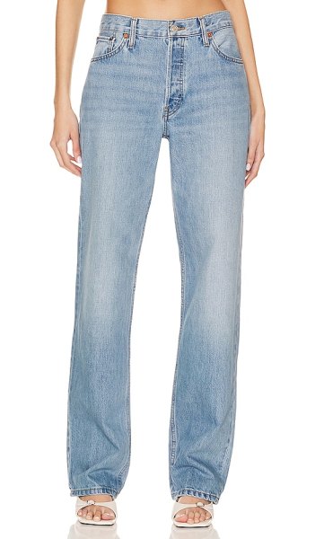 RE/DONE Originals The Long Loose Jeans in Denim-Medium