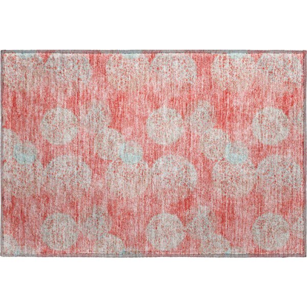 Machine Washable Abstract 1 ft. 8 in. x 2 ft. 6 in. Rug