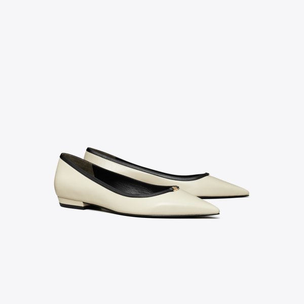Tory Burch Double T Buckle Flat