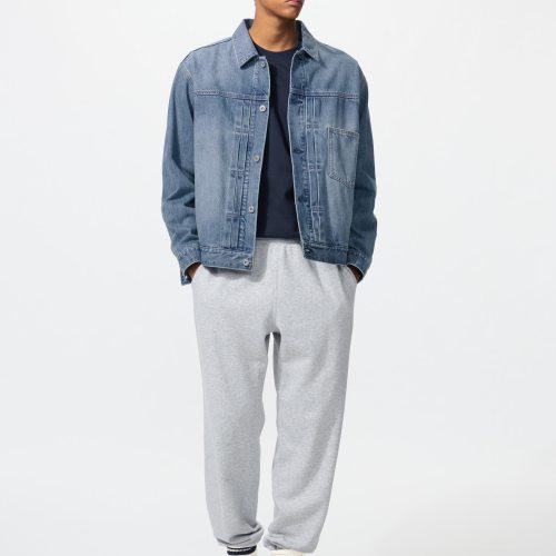 UNIQLO Mens Sweatpants Tall, Navy, Small