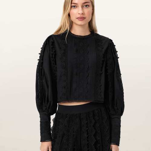AllSaints Womens Lace Top