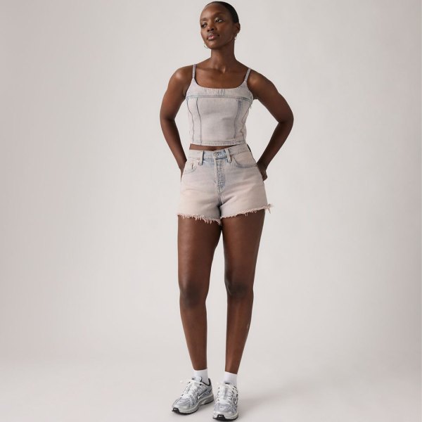 Levis 501 Original Fit High Rise Womens Shorts