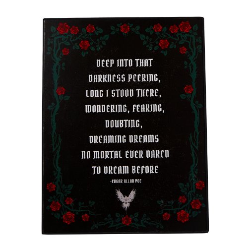 Edgar Allen Poe Poem Sign by Spirit Halloween