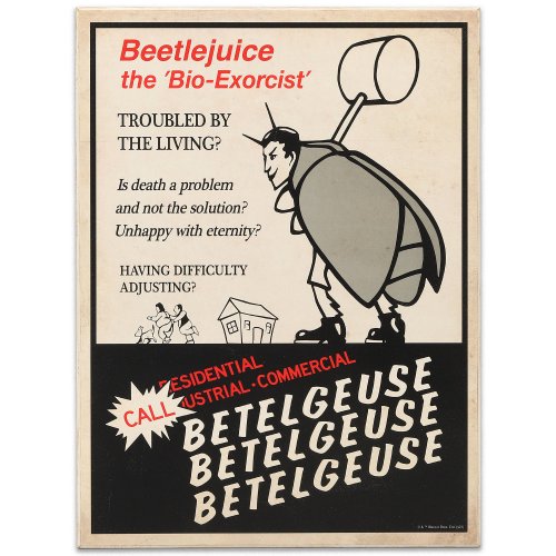 Beetlejuice Sign, Spirit Halloween