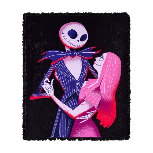 Jack and Sally Fleece Blanket The Nightmare Spirit Halloween