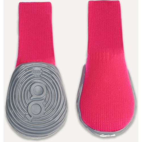 GOO-EEZ Ultras Dog Boots, Fuschia/Grey, Small, 2 count