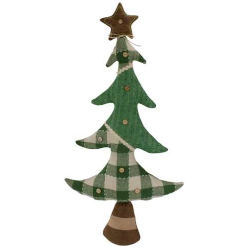 Northlight 30 Country Buffalo Plaid Christmas Tree Tabletop Decoration in Green | Michaels