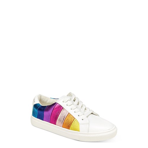 Kurt Geiger London Girls Mini Lane Stripe Low Top Sneakers – Toddler, Little Kid, Big Kid