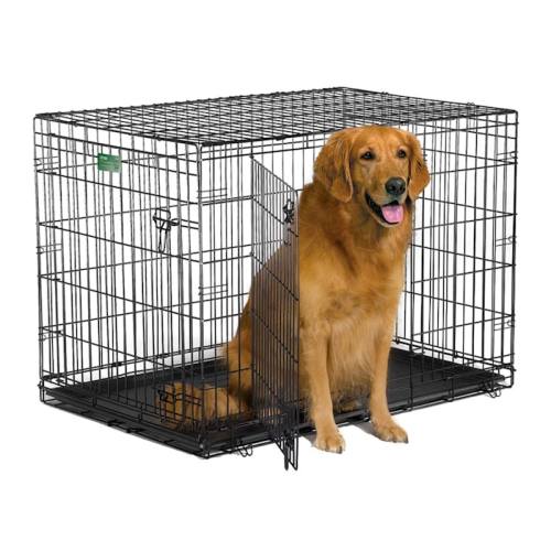 Midwest Double Door Dog Crate, L X W X H, Black