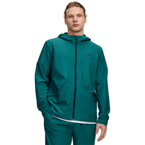 Under Armour Mens Unstoppable Woven Jacket – – Halo Grey / Grey