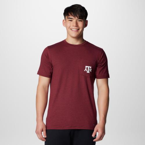 Columbia Mens Collegiate Short Sleeve Shirt Texas A&M